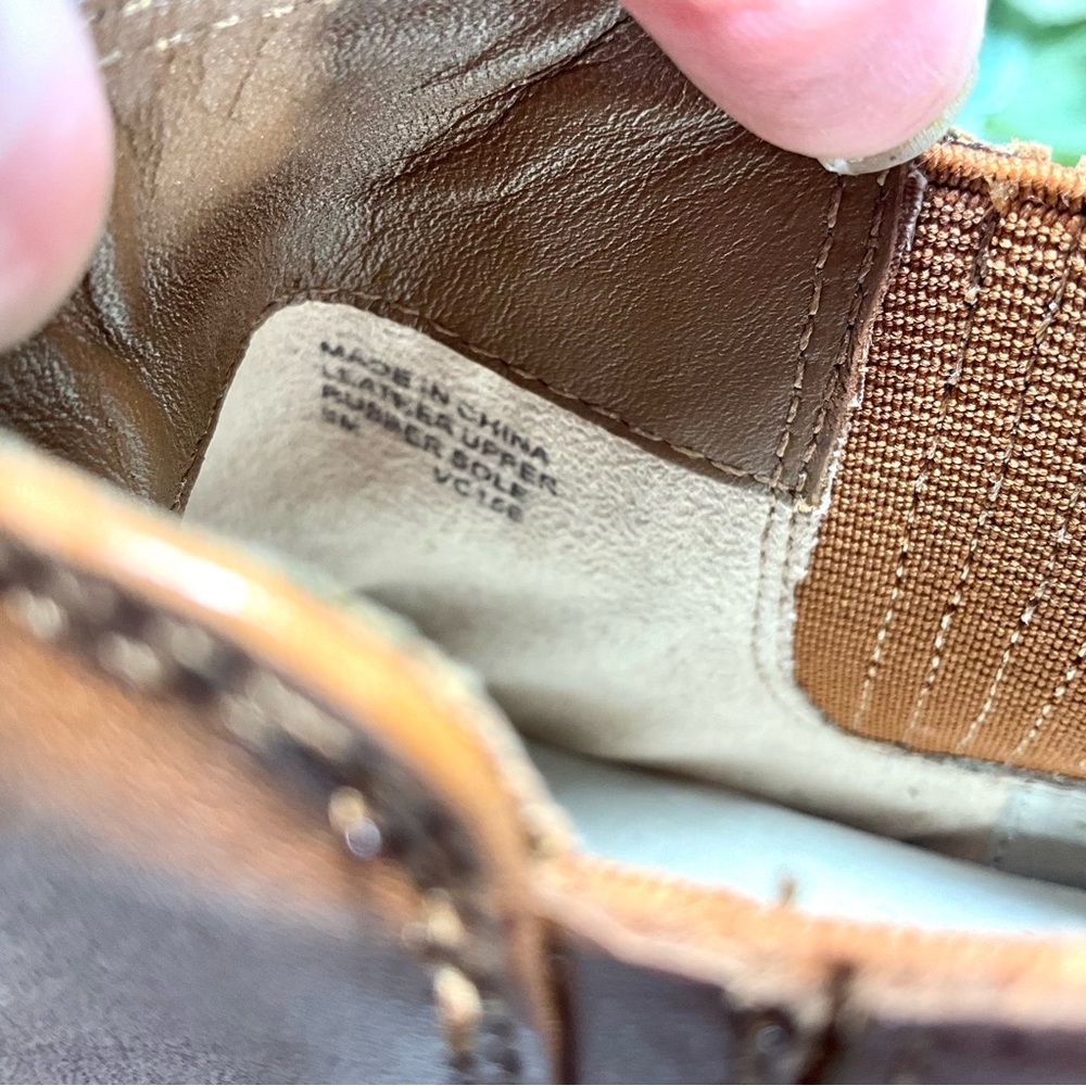 MICHAEL KORS Leather Ankle Bootie Caramel/Brown Boots 6 - Picture 5 of 9